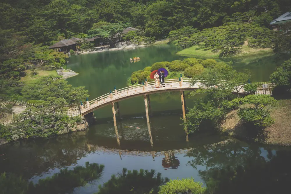 栗林公園プラン | 香川県で前撮り・フォトウエディングのことならミツワ